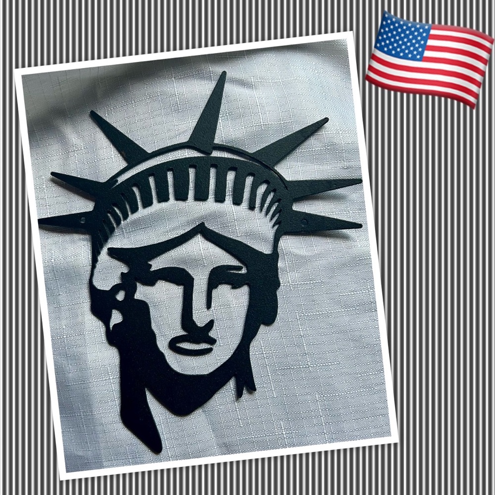 STATUE OF LIBERTY METAL WALL ART PLASMA CUT